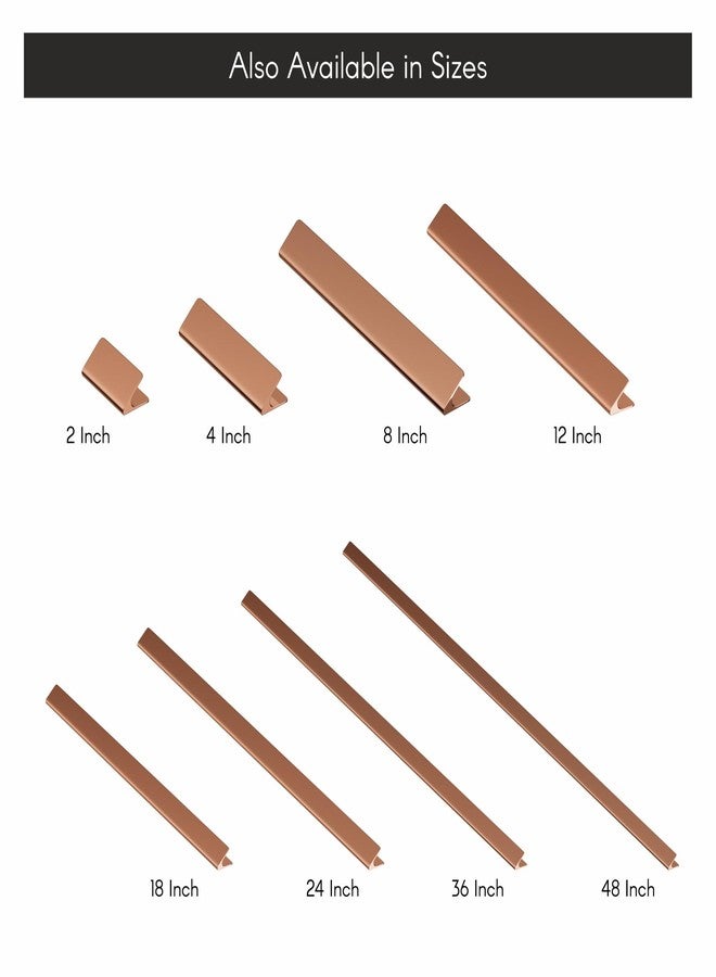 LAPO 2 Piece Drawer Knobs for Kitchen- Door Knob for Cabinets, Cupboards & Dressers (Material-Aluminum, PVD Rose Gold Finish) - Image 3